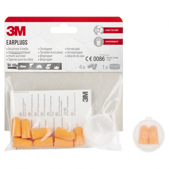 3M Zatyczki do uszu stożkowe 94-110 dB 4 pary 3M Zatyczki do uszu stożkowe 94-110 dB 4 pary - zdjęcie produktu