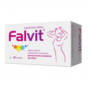 Falvit – tabletki drażowane z kompleksem witamin i minerałów dla kobiet (60 szt.) - zdjęcie produktu