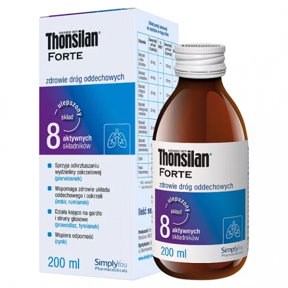 Thonsilan Forte syrop – suplement diety (200 ml) Thonsilan Forte syrop – suplement diety (200 ml) - zdjęcie produktu