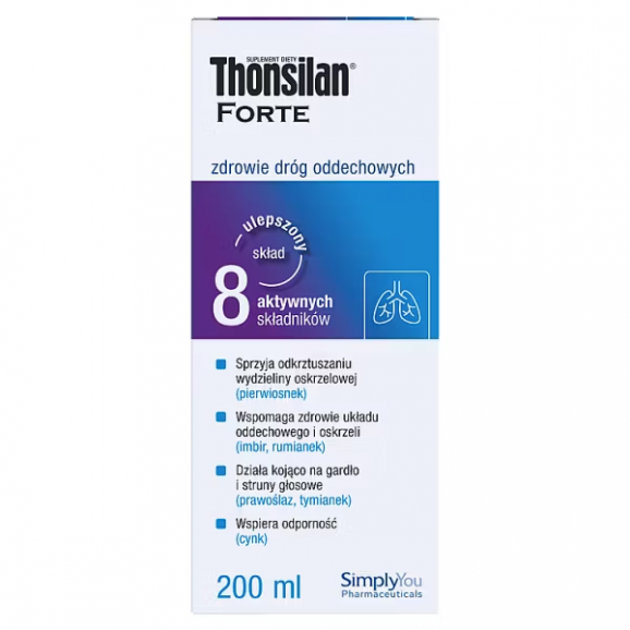 Thonsilan Forte syrop – suplement diety (200 ml) Thonsilan Forte syrop – suplement diety (200 ml) - zdjęcie produktu