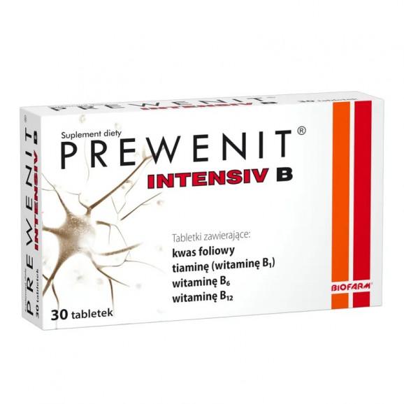 Prewenit Intensiv B – suplement diety (30 tabletek) Prewenit Intensiv B – suplement diety (30 tabletek) - zdjęcie produktu