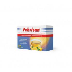 [31.08.2026] Febrisan – proszek musujący na objawy przeziębienia i grypy (12 saszetek x 5 g, smak cytrynowy) - zdjęcie produktu