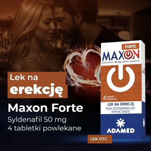 Maxon Forte 50 mg, tabletki powlekane – lek OTC (4 tabletki) - zdjęcie produktu