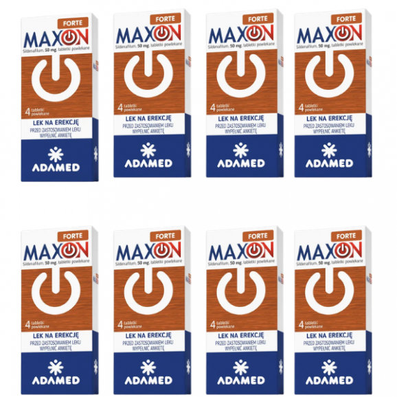 Maxon Forte 50 mg, tabletki powlekane – lek OTC 8 x 4 tabletki Maxon Forte 50 mg, tabletki powlekane – lek OTC 8 x 4 tabletki - zdjęcie produktu