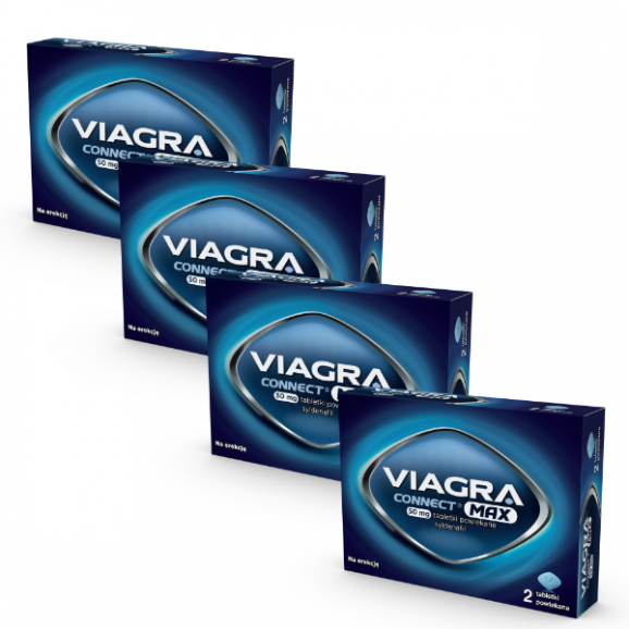 Viagra Connect Max, 50 mg, tabletki powlekane, 4 x 2 szt. Viagra Connect Max, 50 mg, tabletki powlekane, 4 x 2 szt. - zdjęcie produktu