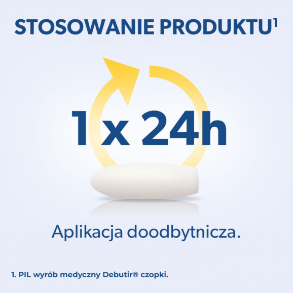 Debutir, czopki doodbytnicze – wyrób medyczny (10 szt.) - zdjęcie produktu