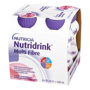 [30.08.2026] Nutridrink Multi Fibre smak truskawkowy – żywność specjalnego przeznaczenia medycznego (4 x 125 ml) - zdjęcie produktu