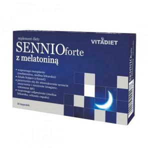 Sennio forte z melatoniną – suplement diety (30 kapsułek) - zdjęcie produktu