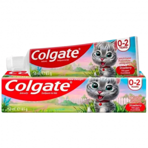 Colgate Truskawkowa Pasta do Mycia Zębów dla Dzieci 0–2 lata (50 ml) - zdjęcie produktu