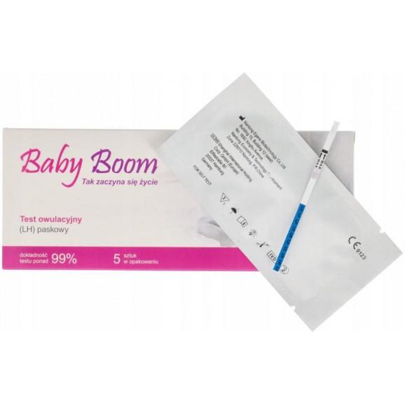 Baby Boom, test owulacyjny (LH) paskowy, 5 szt. - zdjęcie produktu