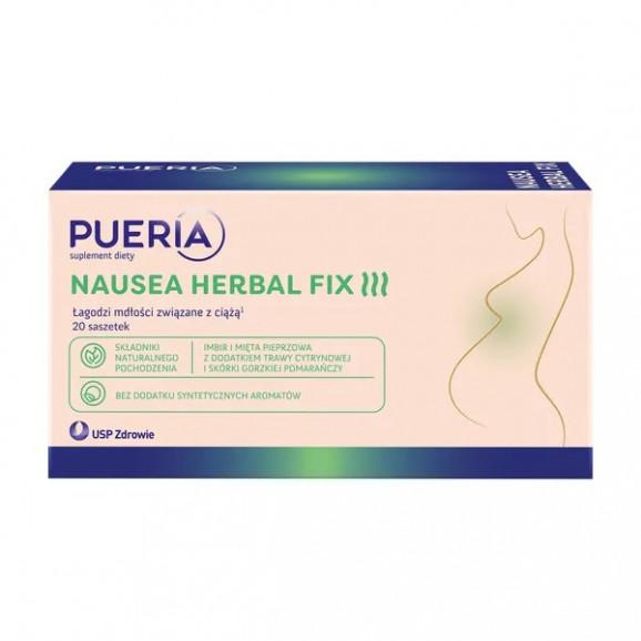 [31.08.2026] Pueria Nausea Herbal Fix – suplement diety (20 saszetek) - zdjęcie produktu