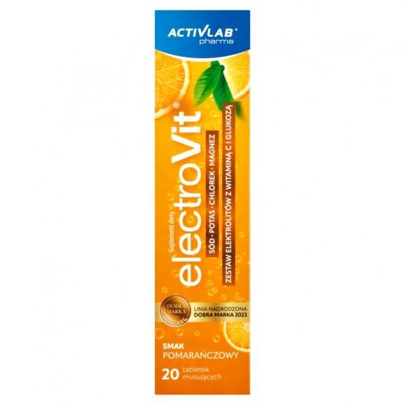 ElectroVit – tabletki musujące, elektrolity (smak pomarańczowy), 20 szt. ElectroVit – tabletki musujące, elektrolity (smak pomarańczowy), 20 szt. - zdjęcie produktu
