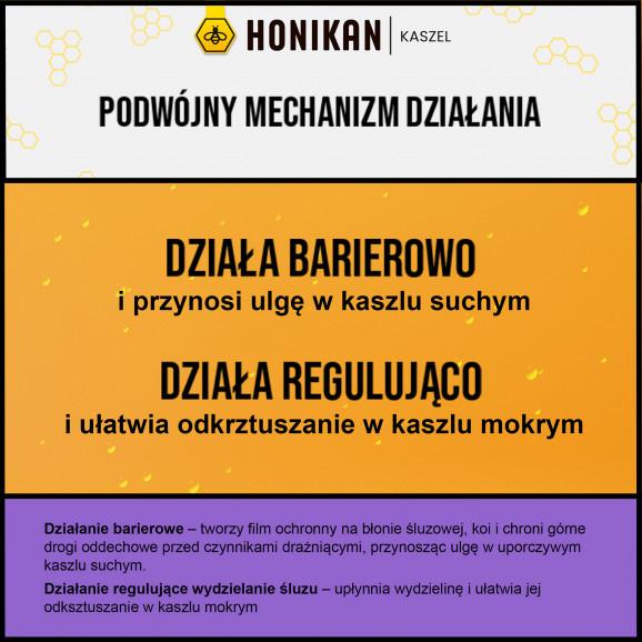 Honikan Kaszel – syrop na kaszel suchy i mokry (230 g) – wyrób medyczny Honikan Kaszel – syrop na kaszel suchy i mokry (230 g) – wyrób medyczny - zdjęcie produktu