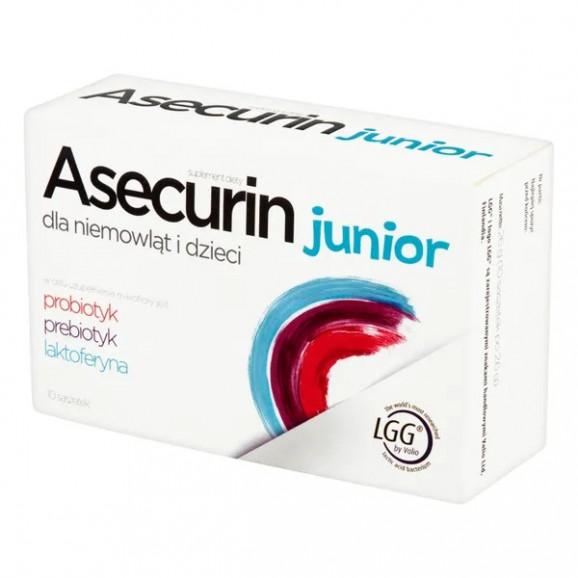 Asecurin Junior – suplement diety (10 saszetek) Asecurin Junior – suplement diety (10 saszetek) - zdjęcie produktu