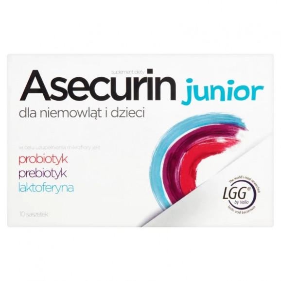 Asecurin Junior – suplement diety (10 saszetek) Asecurin Junior – suplement diety (10 saszetek) - zdjęcie produktu