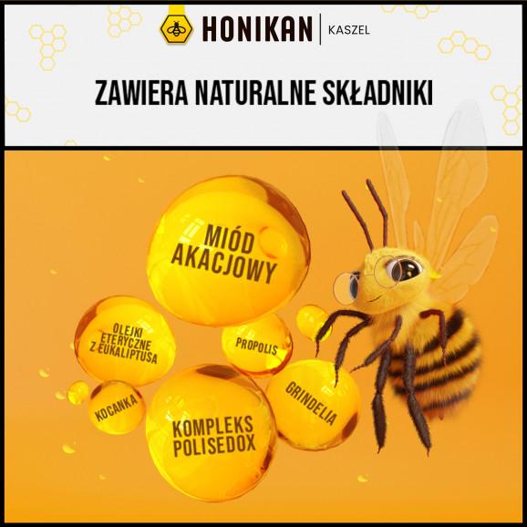 [31.08.2026] Honikan Kaszel – syrop na kaszel suchy i mokry (230 g) – wyrób medyczny - zdjęcie produktu