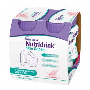 Nutridrink Skin Repair o smaku truskawkowym żywność specjalnego przeznaczenia medycznego (4 x 200 ml) - zdjęcie produktu