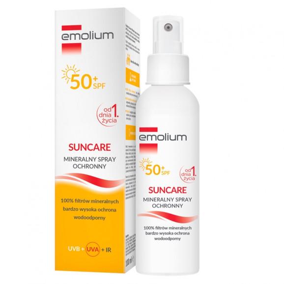 [31.08.2026] EMOLIUM SUNCARE Mineralny Spray ochronny SPF 50+, 100 ml - zdjęcie produktu