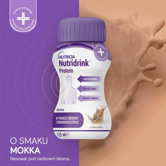 Nutridrink Protein o smaku mokka – żywność specjalnego przeznaczenia medycznego (16 x 125 ml) - zdjęcie produktu