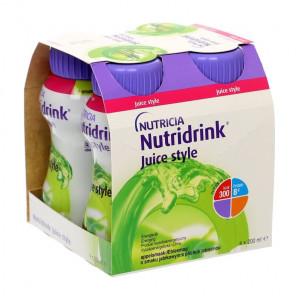 Nutridrink Juice Style smak jabłkowy – żywność specjalnego przeznaczenia medycznego (4 x 200 ml) - zdjęcie produktu