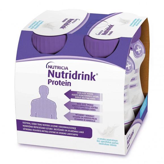 Nutridrink Protein, smak neutralny – żywność specjalnego przeznaczenia medycznego (4 x 125 ml) Nutridrink Protein, smak neutralny – żywność specjalnego przeznaczenia medycznego (4 x 125 ml) - zdjęcie produktu