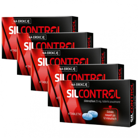 Silcontrol, 25 mg, tabletki powlekane, 5 x 4 sztuki Silcontrol, 25 mg, tabletki powlekane, 5 x 4 sztuki - zdjęcie produktu