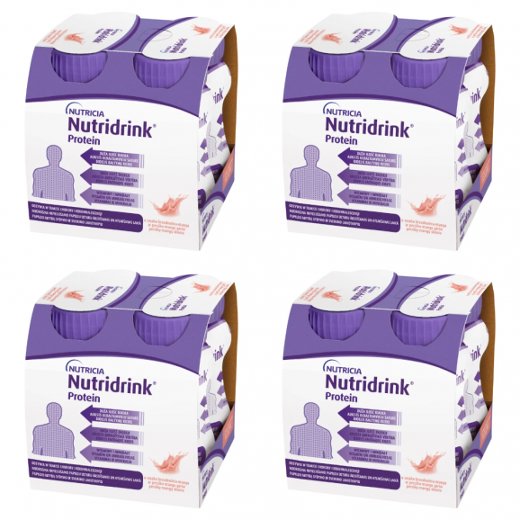 Nutridrink Protein o smaku brzoskwinia-mango – żywność specjalnego przeznaczenia medycznego (16 x 125 ml) Nutridrink Protein o smaku brzoskwinia-mango – żywność specjalnego przeznaczenia medycznego (16 x 125 ml) - zdjęcie produktu