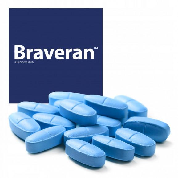 Braveran – suplement diety, tabletki wspomagające osiągnięcie erekcji (8 tabletek) - zdjęcie produktu