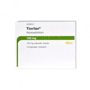 Tiorfan 100 mg – lek przeciwbiegunkowy (10 kapsułek twardych) - zdjęcie produktu