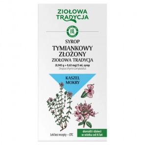 [31.08.2026] Syrop tymiankowy złożony, na kaszel suchy, lek OTC (125 g) - zdjęcie produktu
