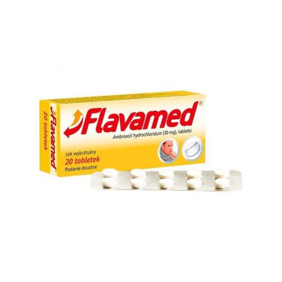 Flavamed 30 mg, tabletki – lek bez recepty (20 tabletek) Flavamed 30 mg, tabletki – lek bez recepty (20 tabletek) - zdjęcie produktu