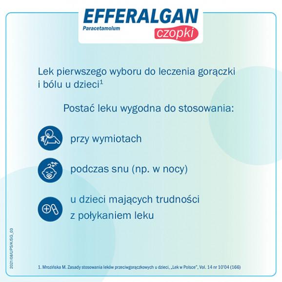 Efferalgan 150 mg, czopki doodbytnicze, 10 sztuk - zdjęcie produktu