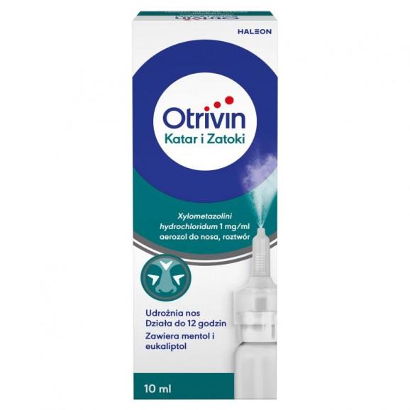 Otrivin Katar i Zatoki 1 mg/ml, aerozol do nosa (10 ml) Otrivin Katar i Zatoki 1 mg/ml, aerozol do nosa (10 ml) - zdjęcie produktu