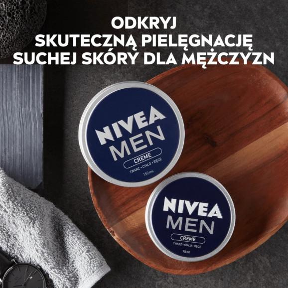 Nivea Men Creme, krem do twarzy, ciała i rąk dla mężczyzn (75 ml) Nivea Men Creme, krem do twarzy, ciała i rąk dla mężczyzn (75 ml) - zdjęcie produktu
