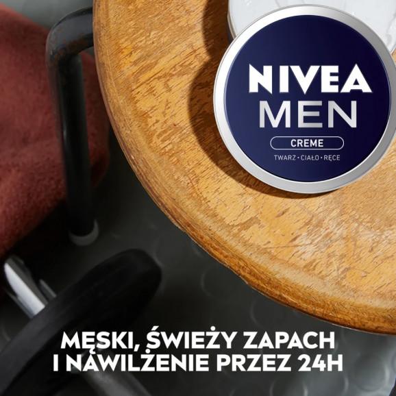 Nivea Men Creme, krem do twarzy, ciała i rąk dla mężczyzn (75 ml) Nivea Men Creme, krem do twarzy, ciała i rąk dla mężczyzn (75 ml) - zdjęcie produktu