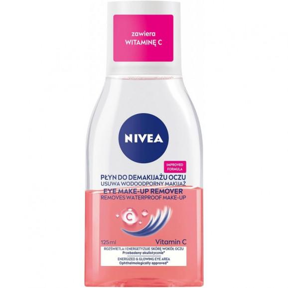 Nivea Pielęgnujący dwufazowy płyn do demakijażu oczu (125 ml) Nivea Pielęgnujący dwufazowy płyn do demakijażu oczu (125 ml) - zdjęcie produktu