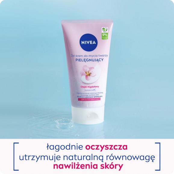 Nivea, żel-krem do mycia twarzy, łagodnie oczyszczający, cera sucha i wrażliwa (150 ml) - zdjęcie produktu